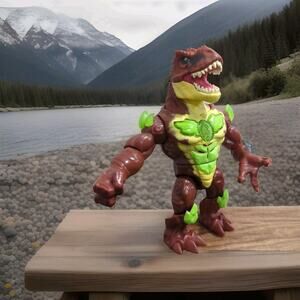 Beast Lab Toy Dino Lord Terror T-Rex Dinosaur Lights Roars 8" Tested Working